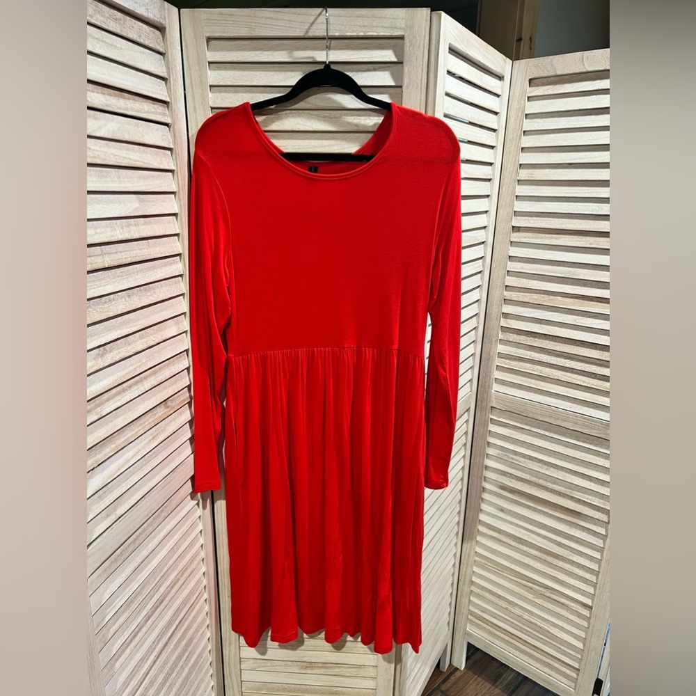 Casual Red Dress